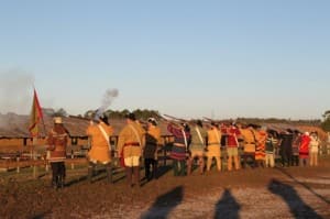 A 21 gun salute                  