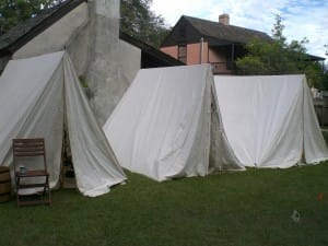 Camped behind the Panama Hat Company off of St. George St.
